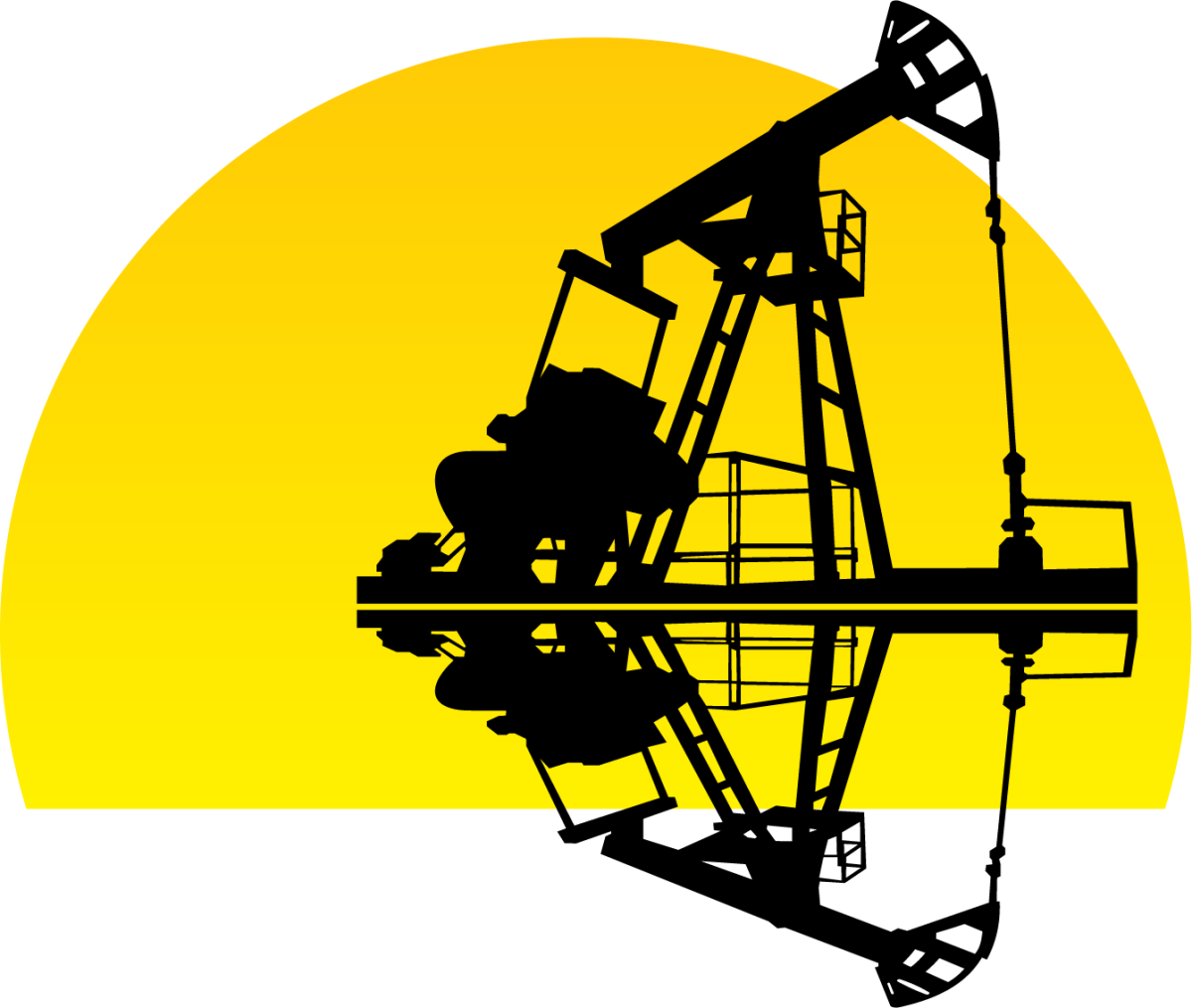 Нефтяная качалка значок