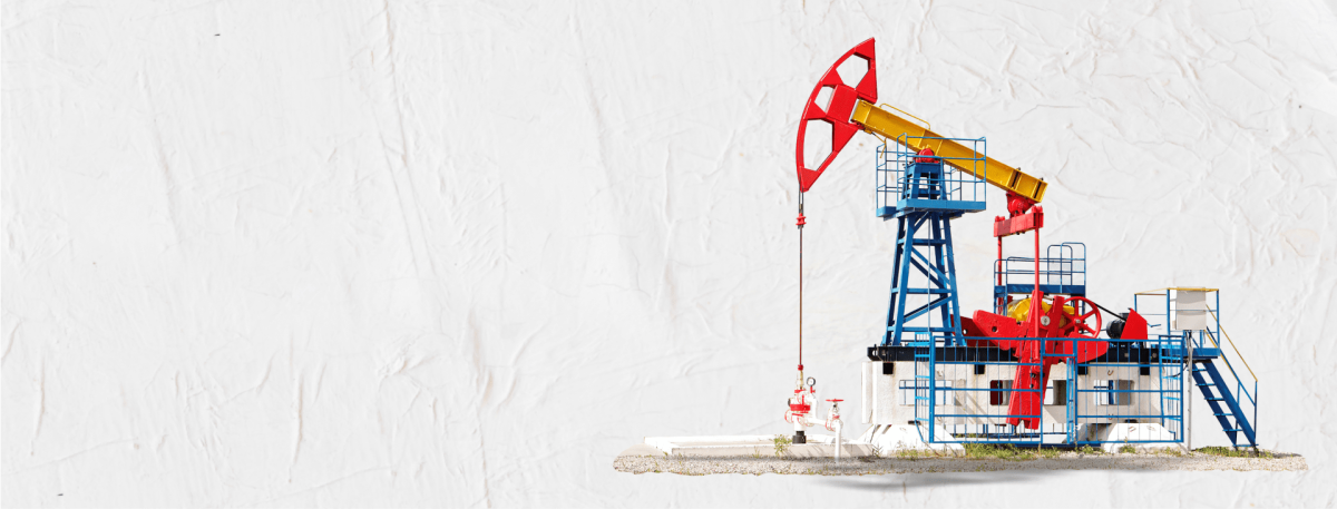 Нефтяные вышки на закате