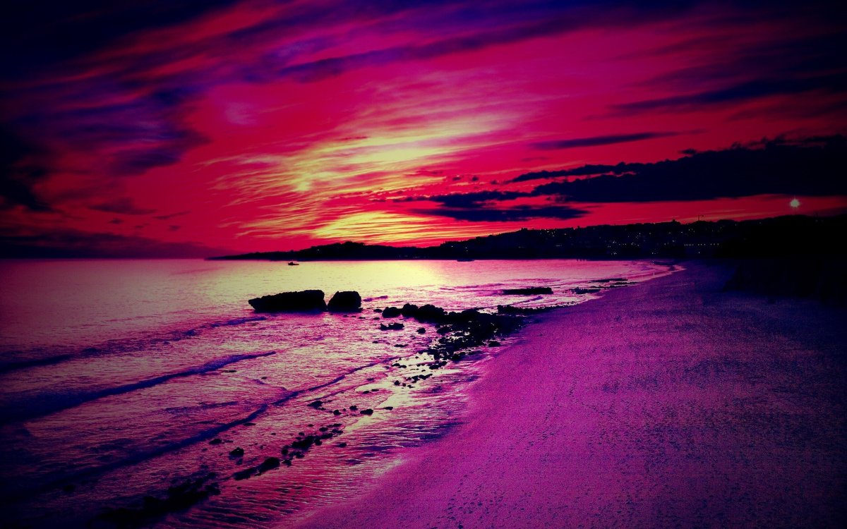 Фиолетовый закат