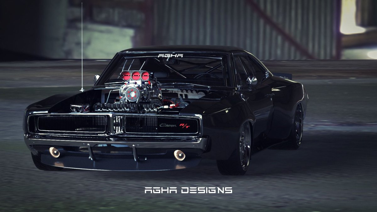 Dodge Charger 1969 суперчарджер