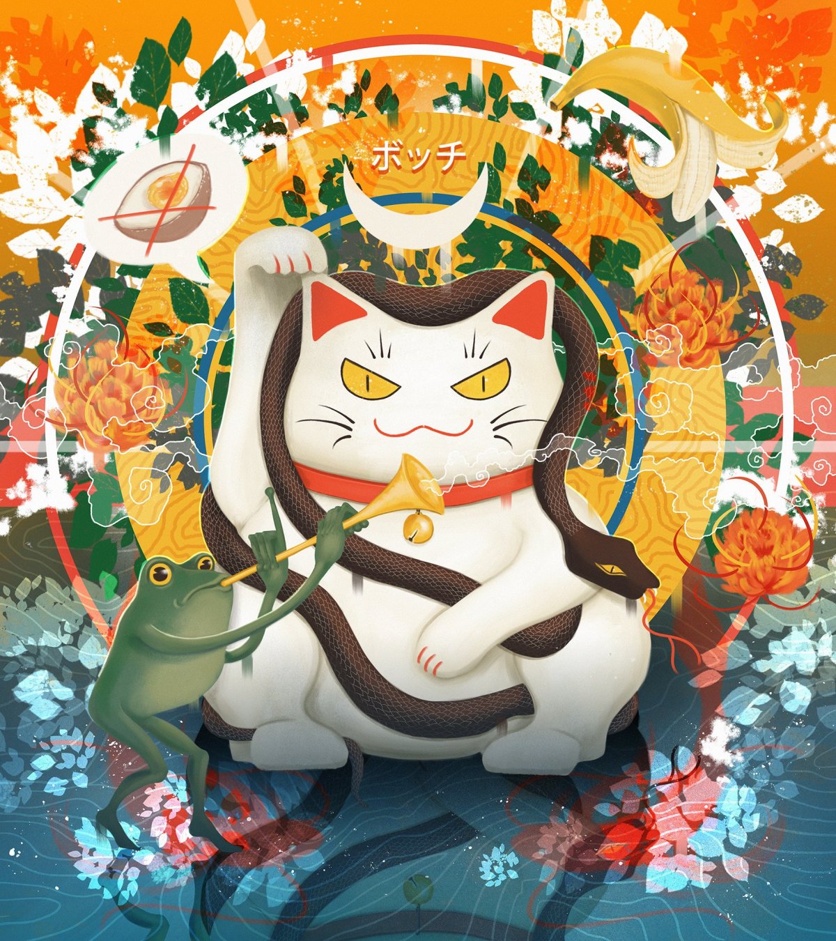 Кошка нэко символ Японии