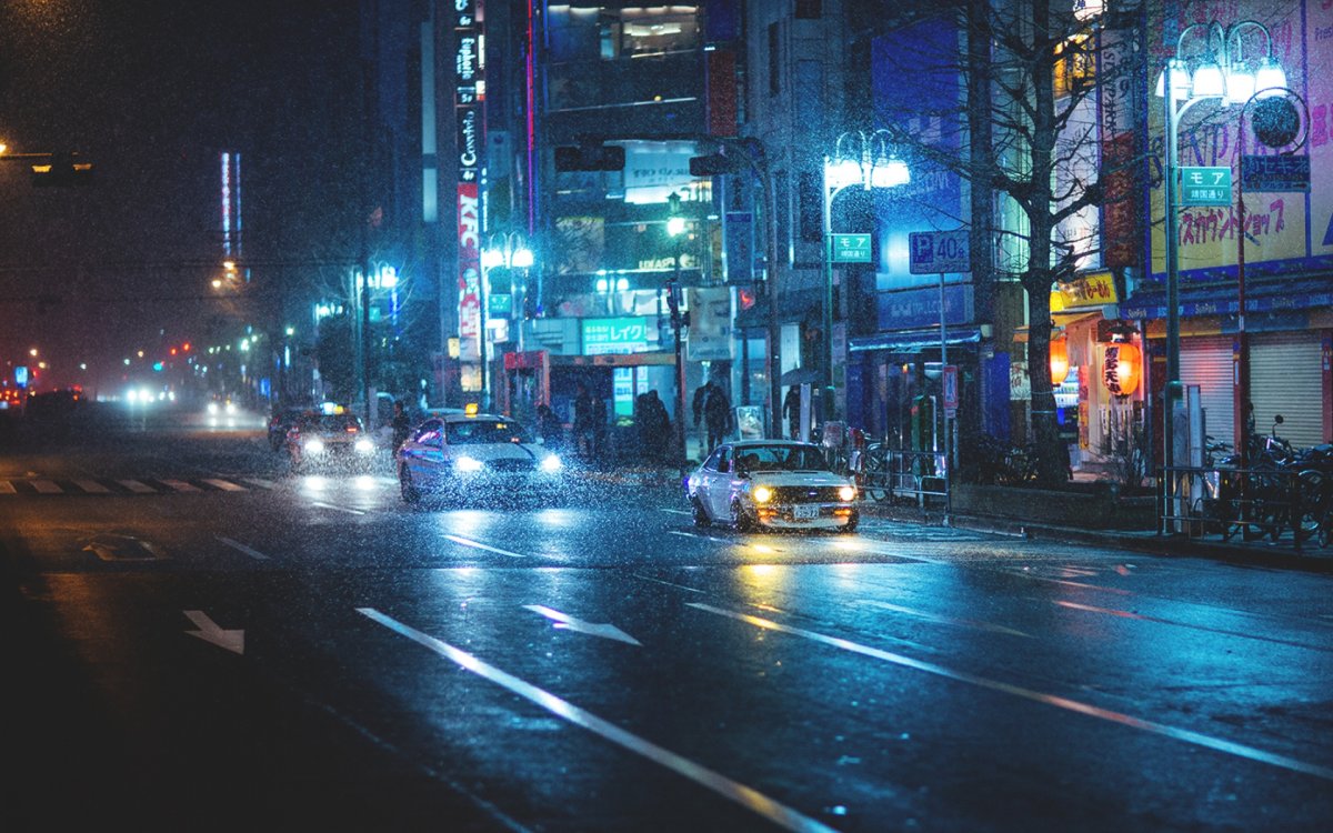 Ночные улицы Японии