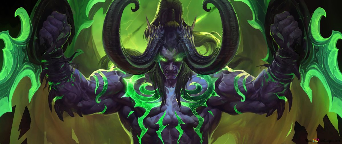 World of Warcraft Иллидан ярость бури