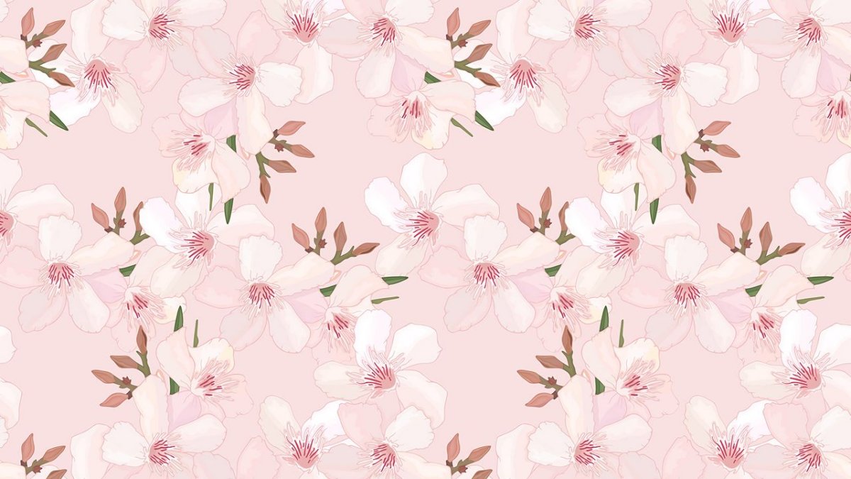 Цветочный паттерн розовый