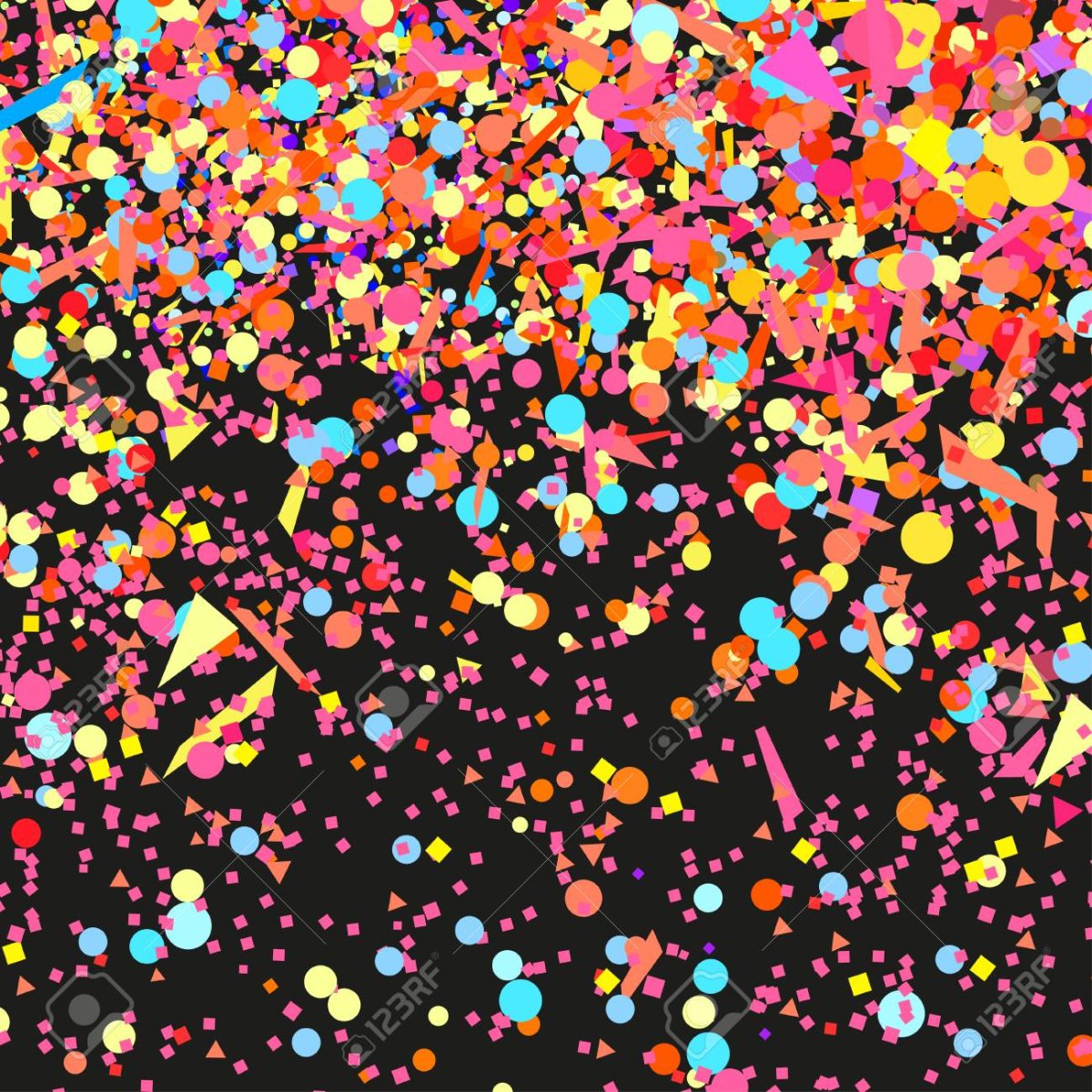 Фон конфетти звезды