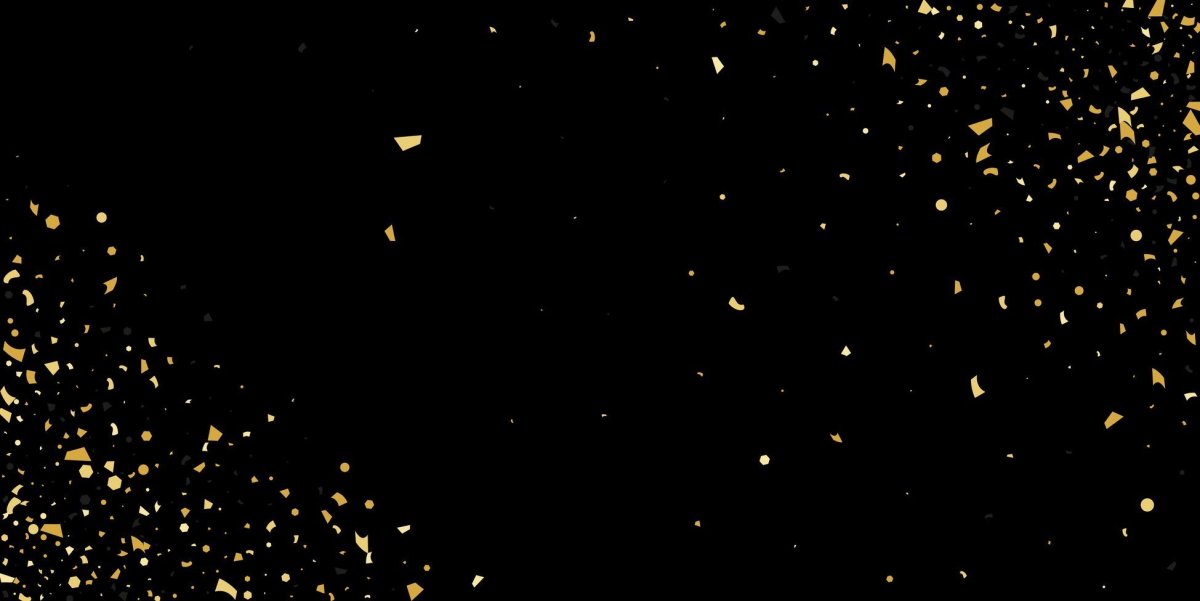 Золотая пыль на черном фоне