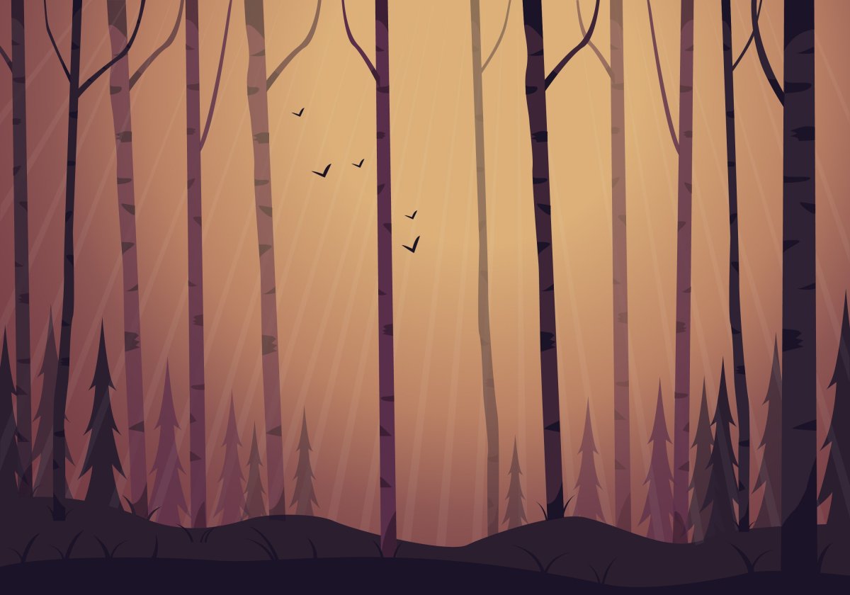 Стилизованный лес