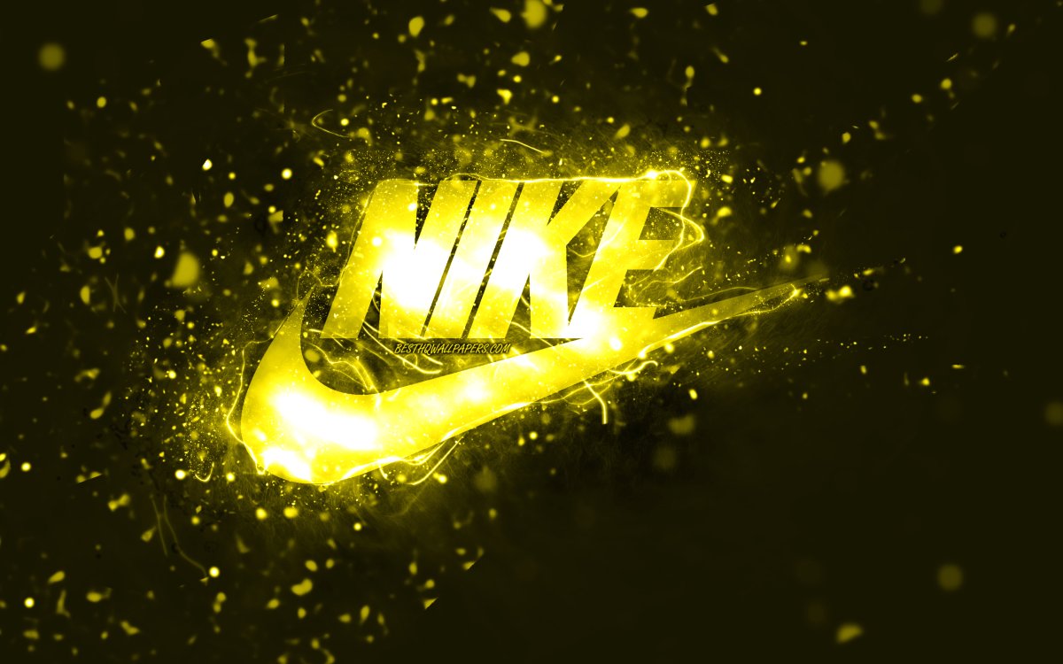 Nike Yellow logo 4k