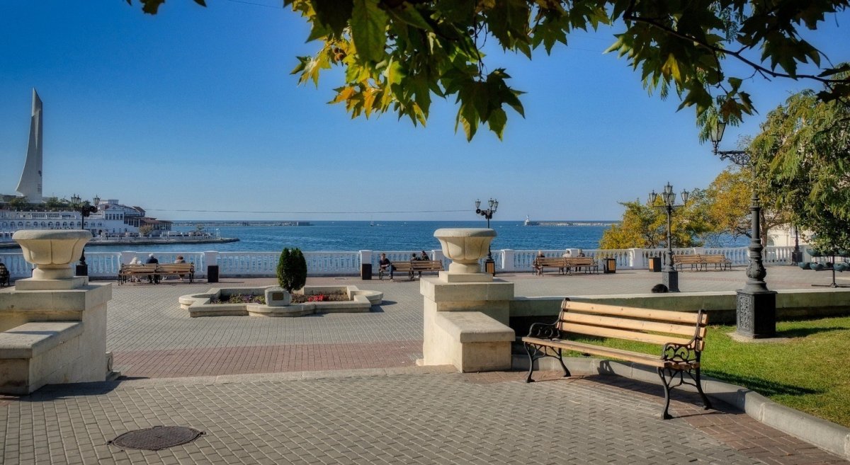 Набережная Приморского бульвара Севастополь