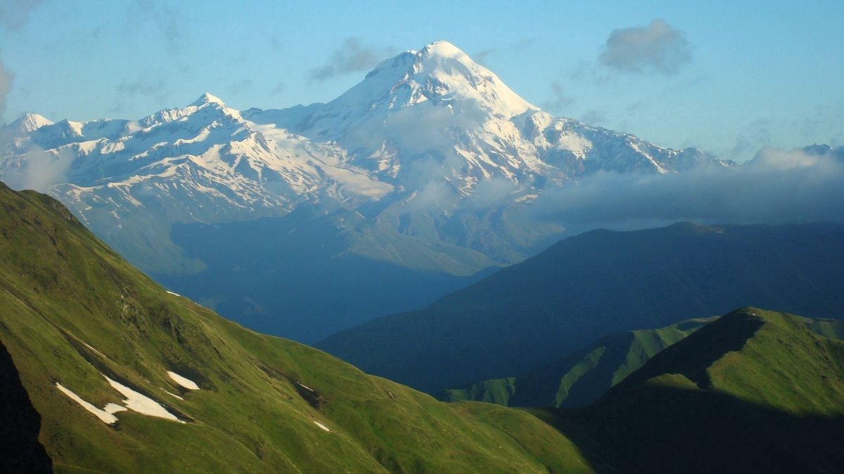 Кавказские горы Эльбрус Домбай