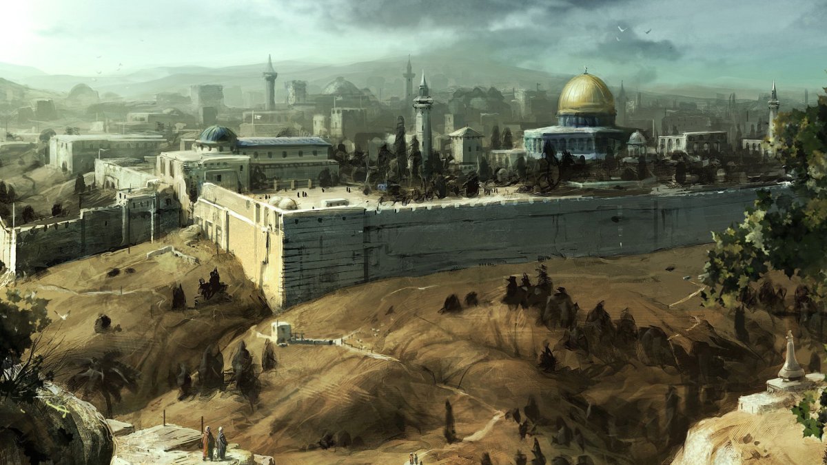 Мусульманский пейзаж арт