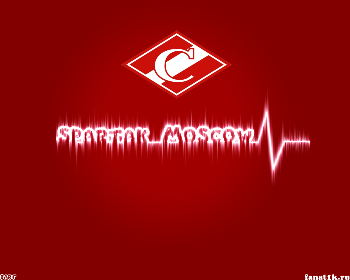 Логотип Спартака на черном фоне