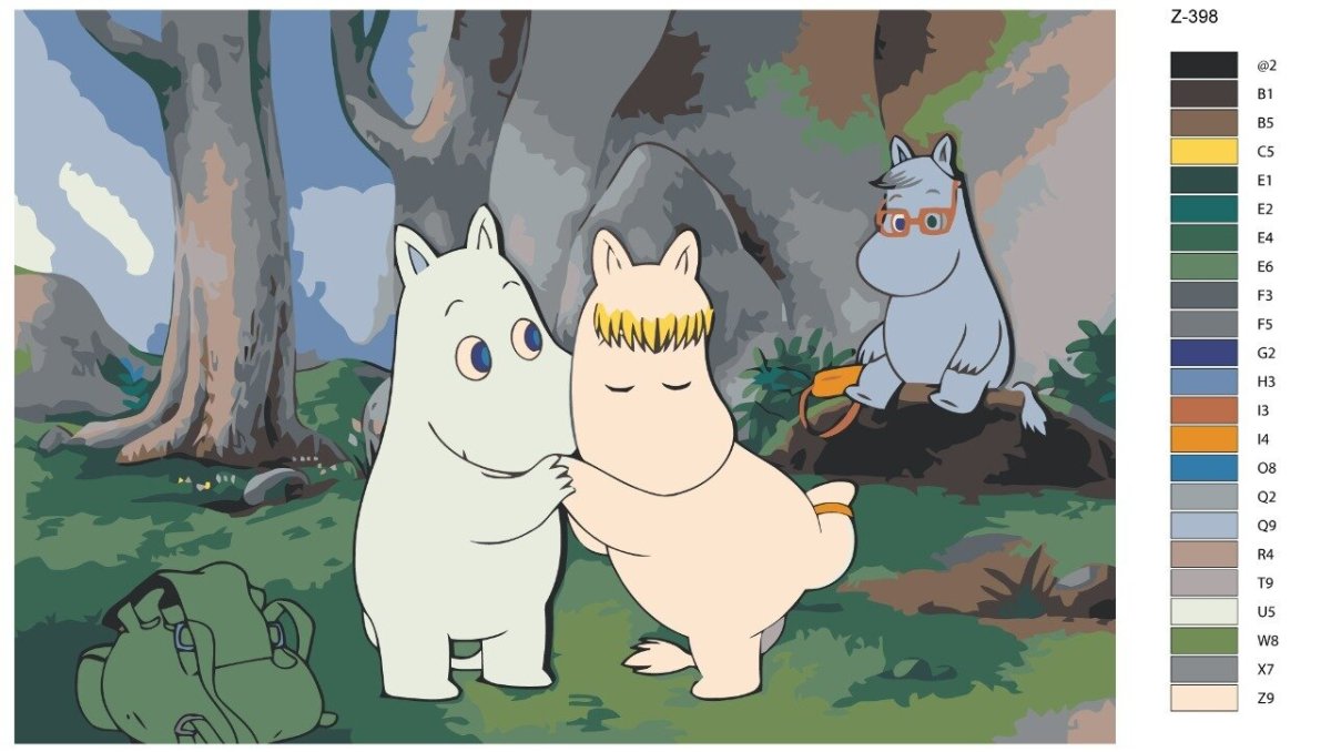 Милые обои с Муми троллями