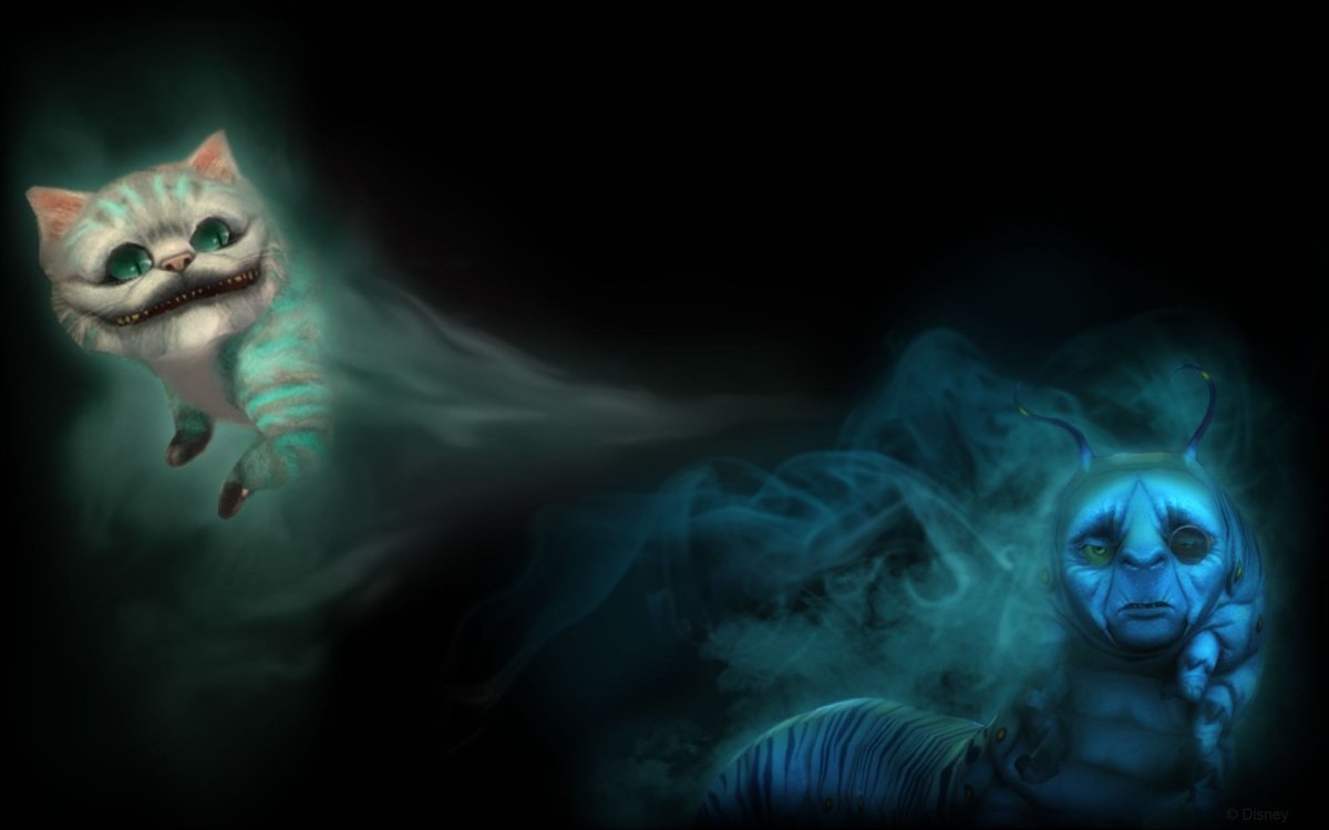 Алиса в стране чудес Чеширский кот фон