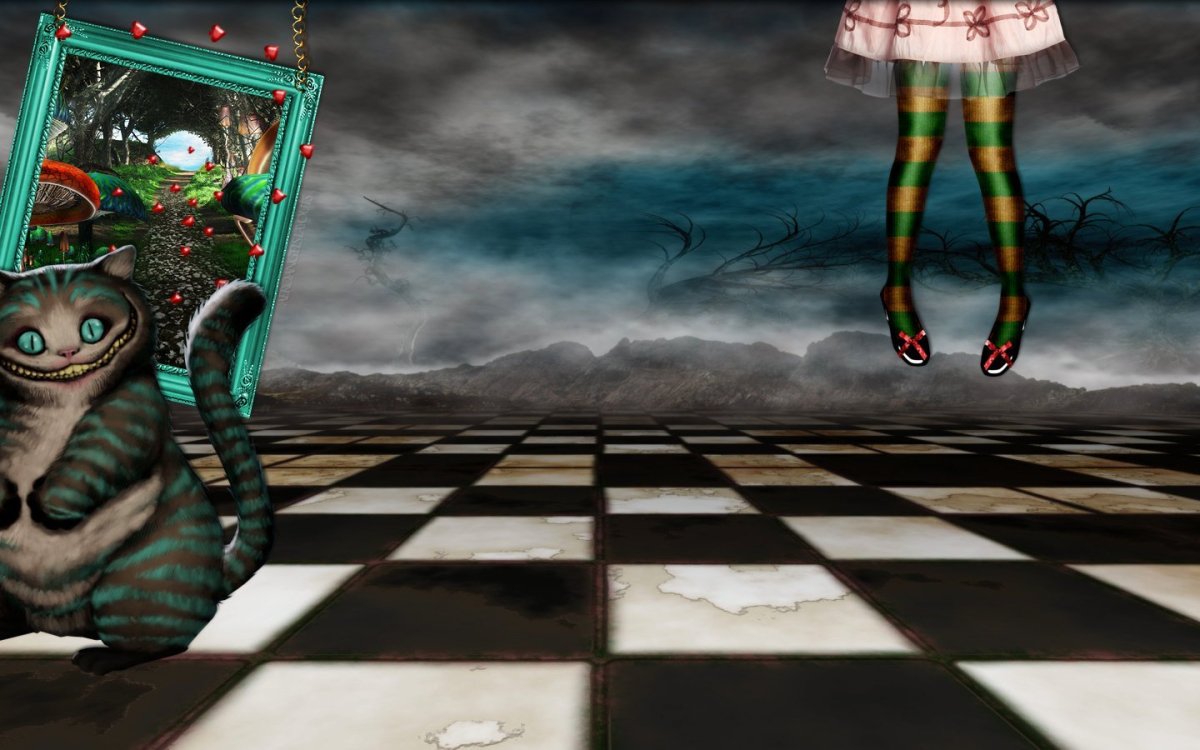 Чеширский кот из Алисы в Зазеркалье