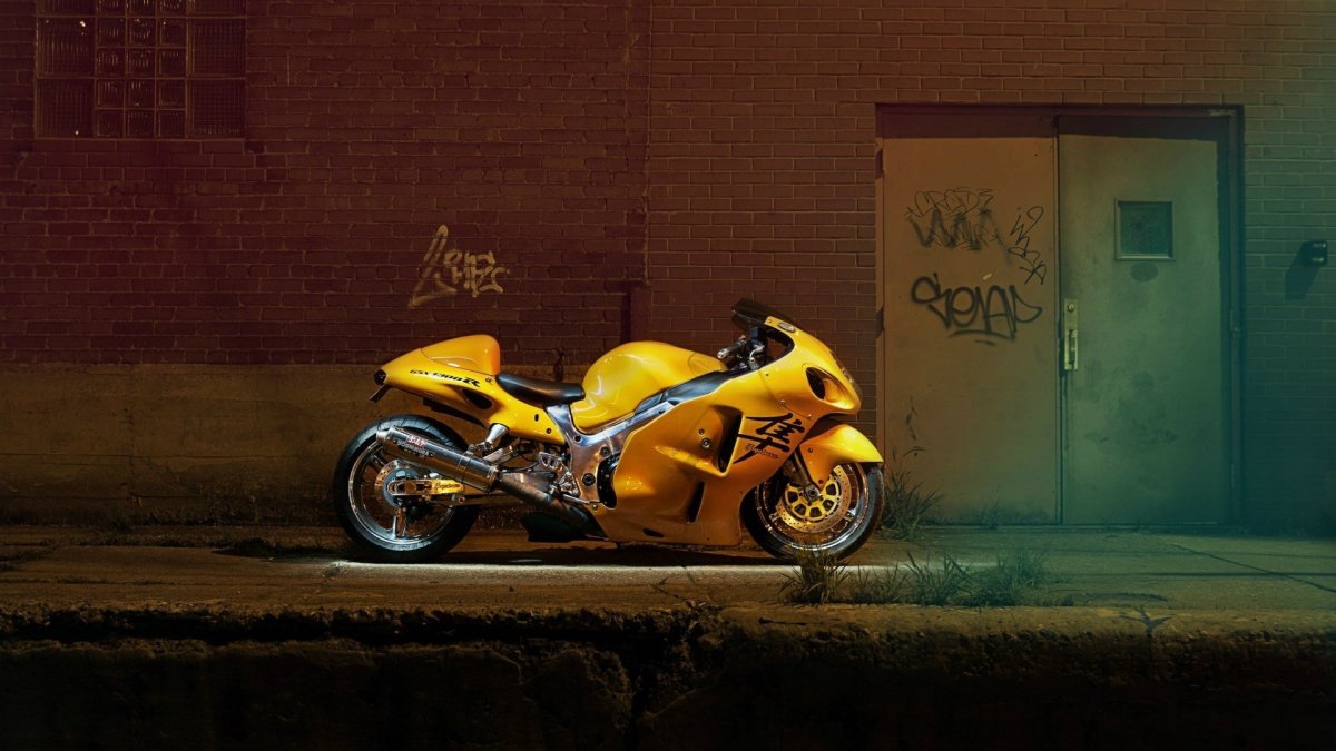 Suzuki Hayabusa жёлтая