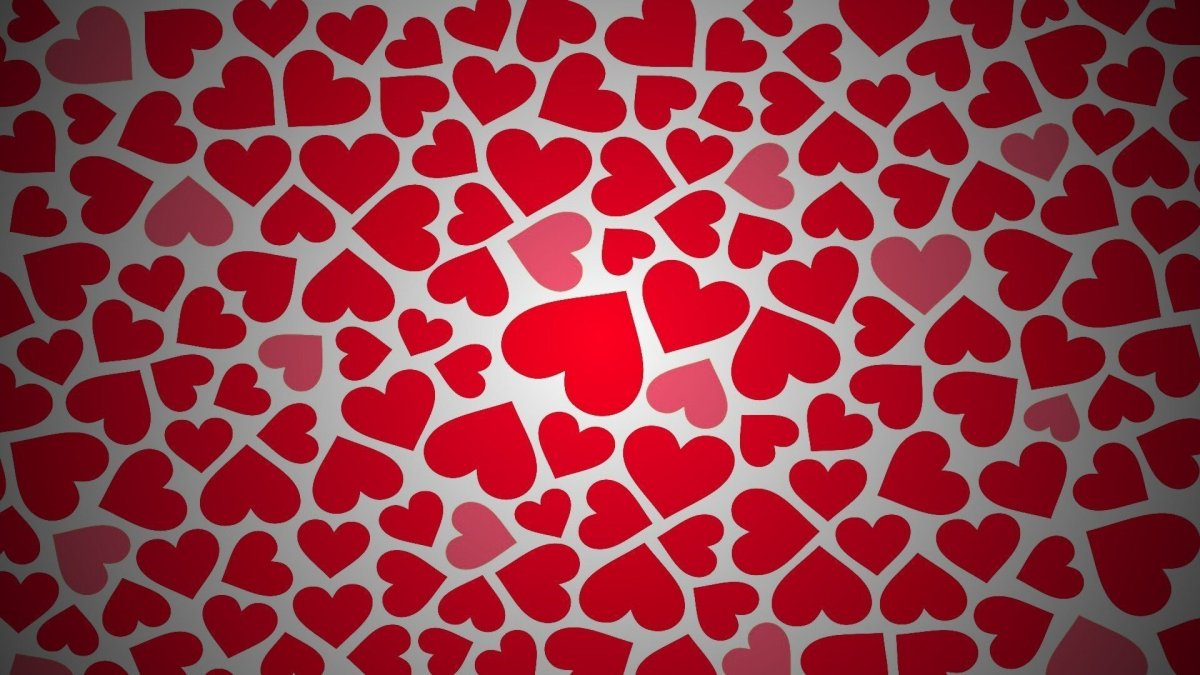 Обои на экран с сердечками