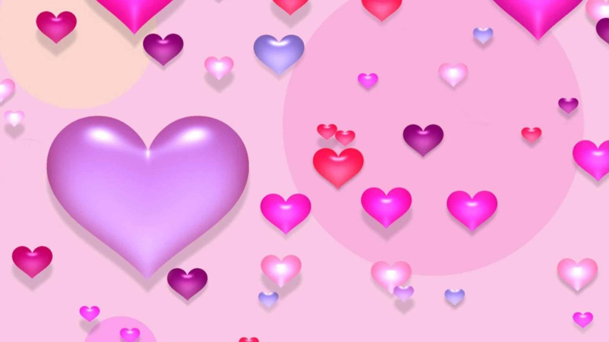 Разноцветные сердечки из тик тока