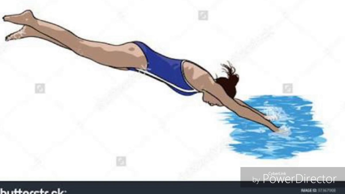 Силуэты спортсменов плавание