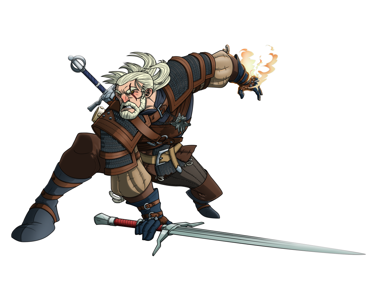 Ведьмак 3 Геральт PNG