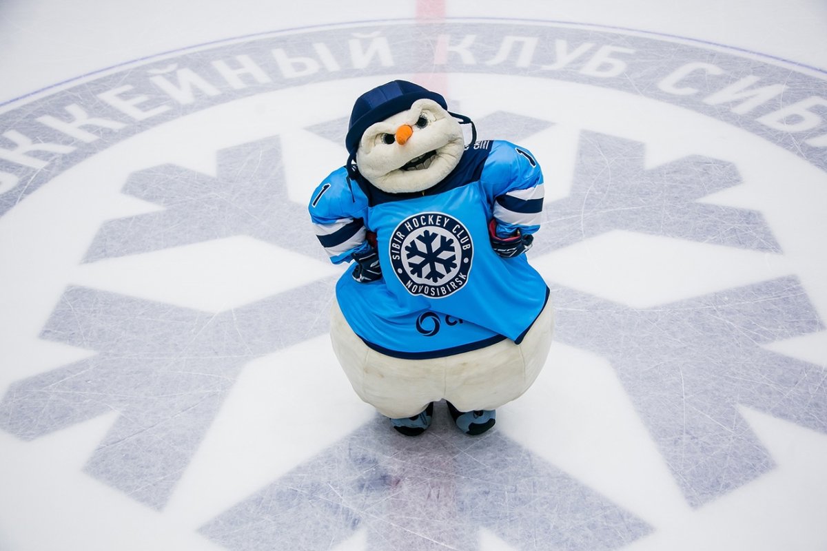 Хк Сибирь талисман Снеговик