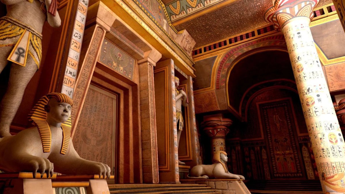Храм в Египте внутри