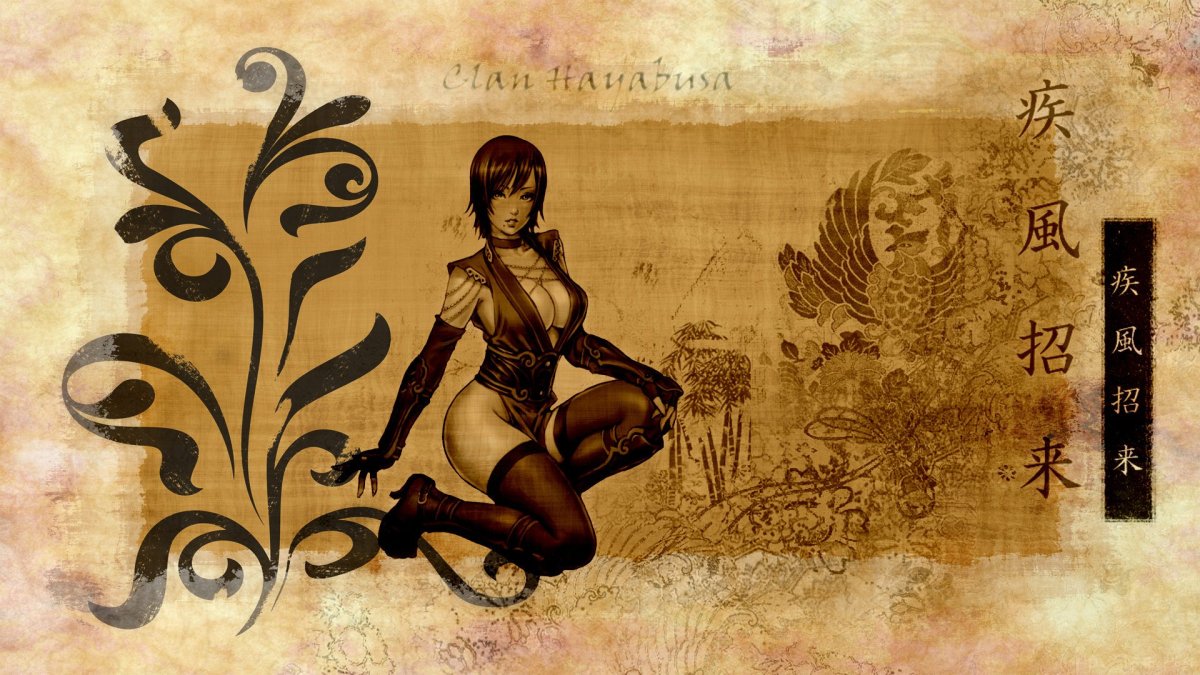 Обои в японском стиле с иероглифами