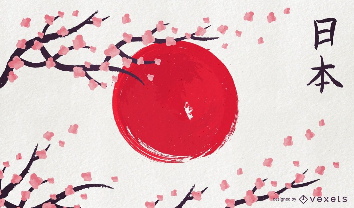 Японское солнце арт