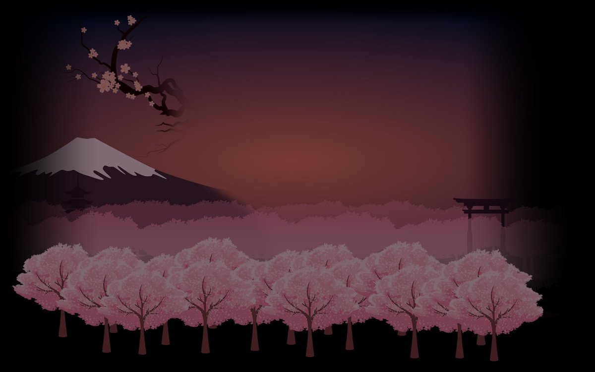 Древняя Япония Сакура