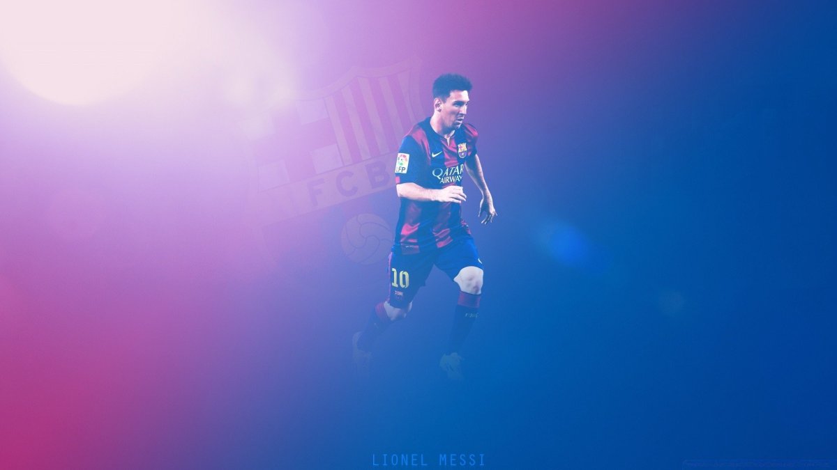 Обои на рабочий стол Месси и Барселона