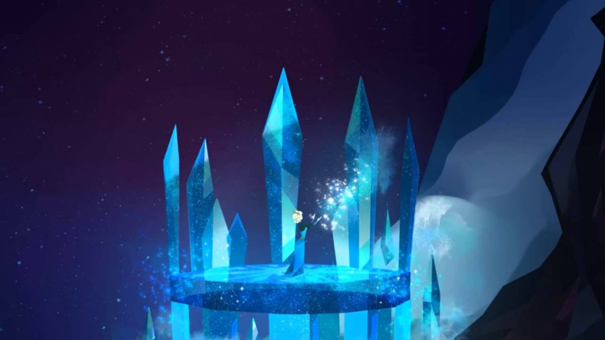 Холодное сердце дворец Эльзы