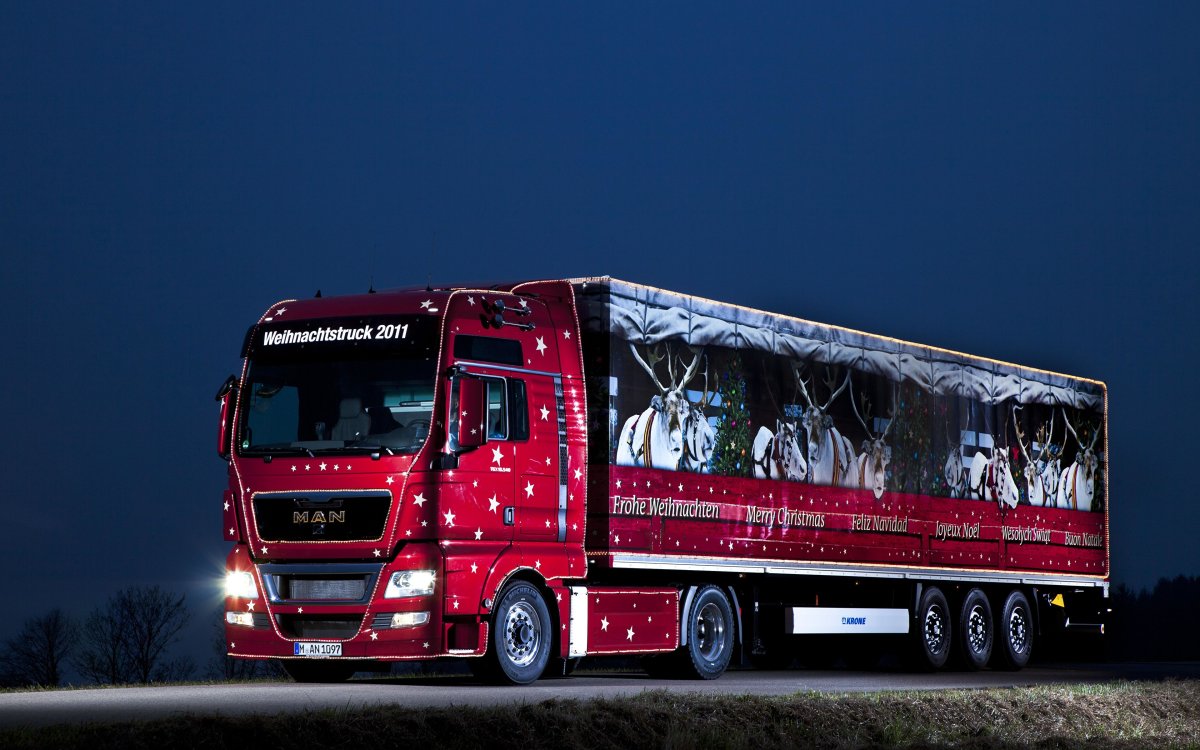 Новогодний грузовик