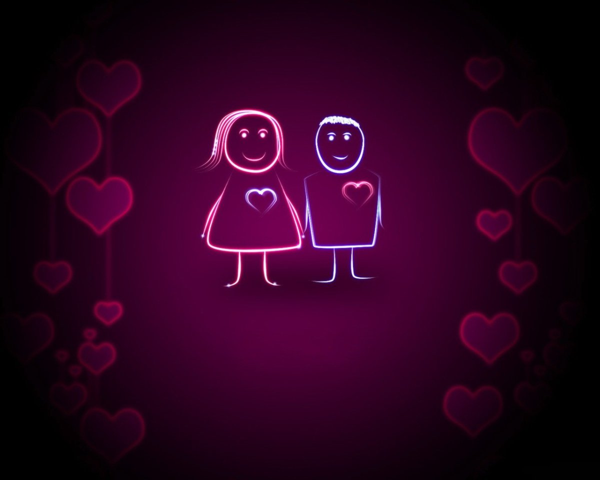 Парный фон на телефон для пар
