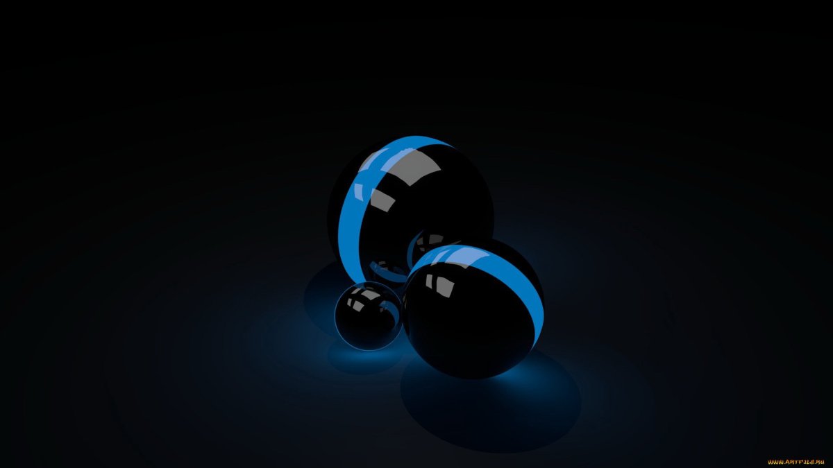 Черно синие обои на рабочий стол