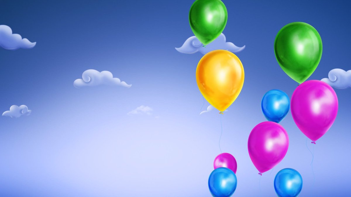 Фон шарики воздушные