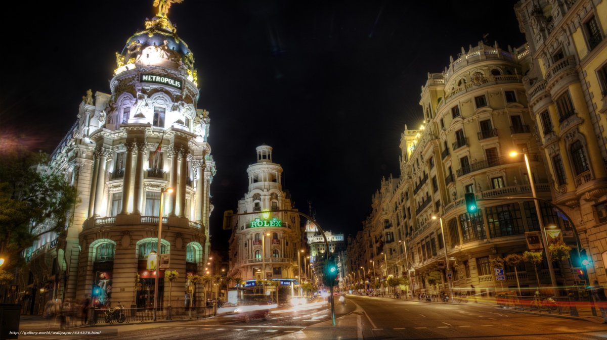 Город архитектура Мадрида