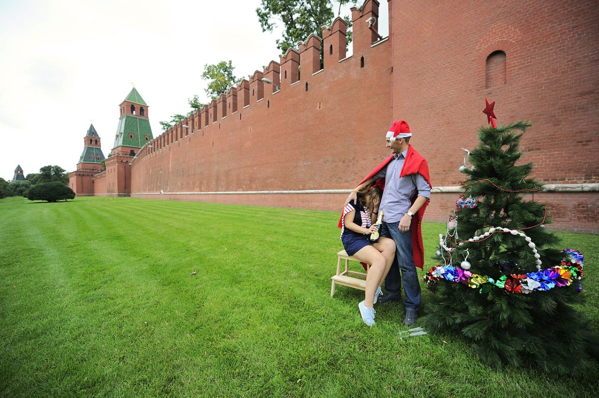 Прогулка у стен Московского Кремля