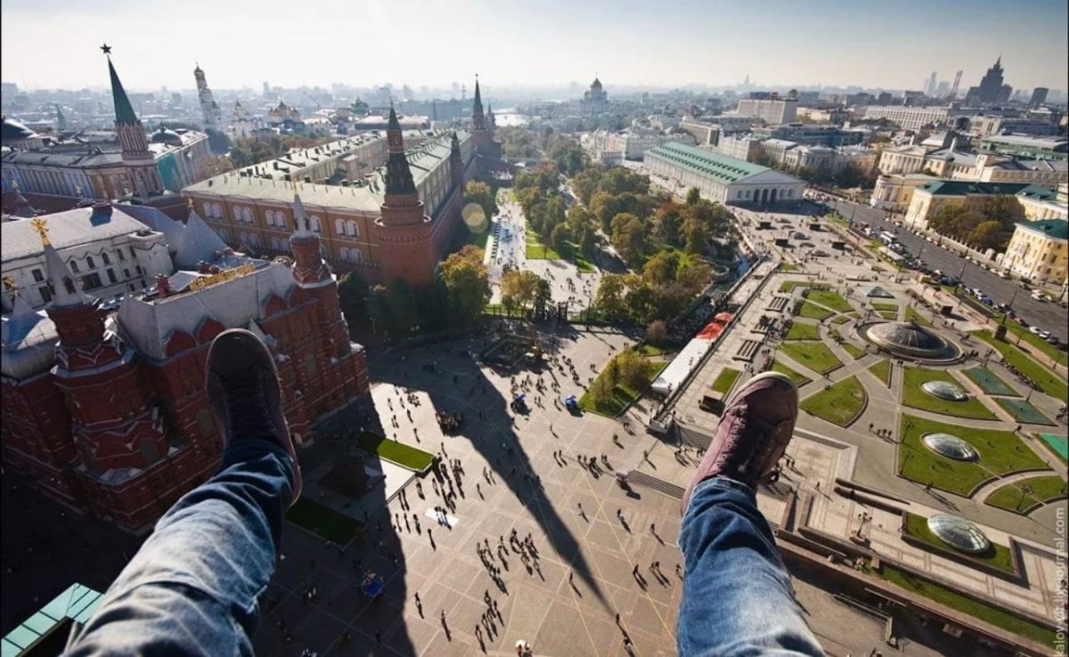 Вид на Кремль с крыши