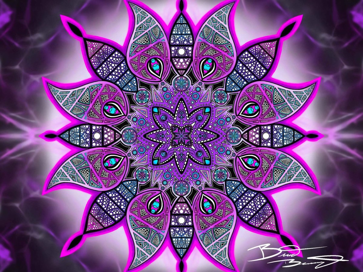 Мандала фрактал Меркурий