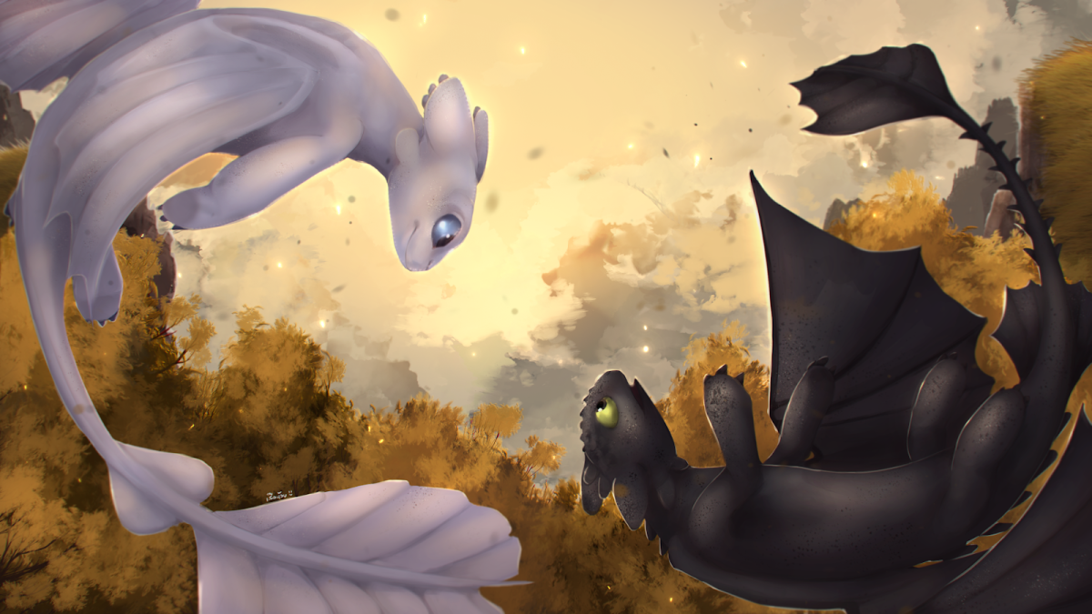 Драконы Беззубик и дневная фурия