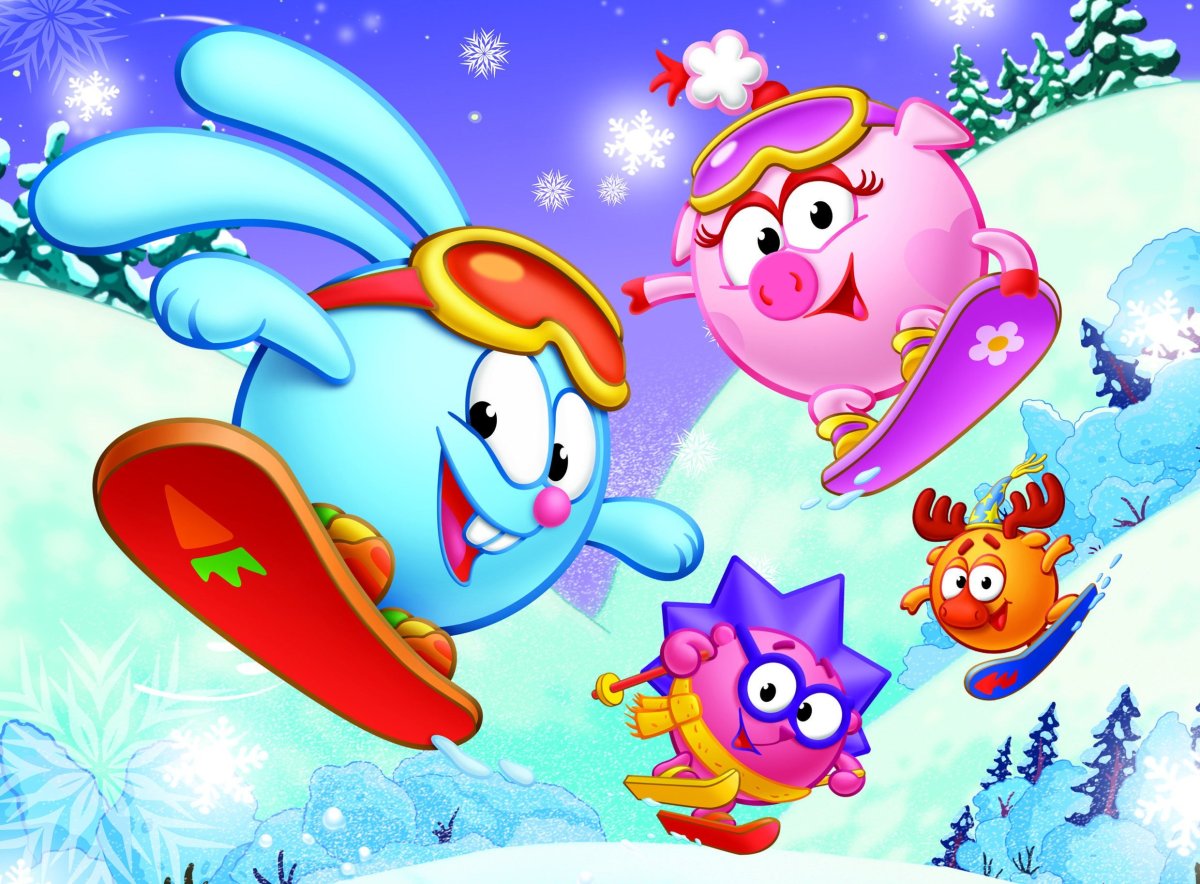 Смешарики Крош зимой