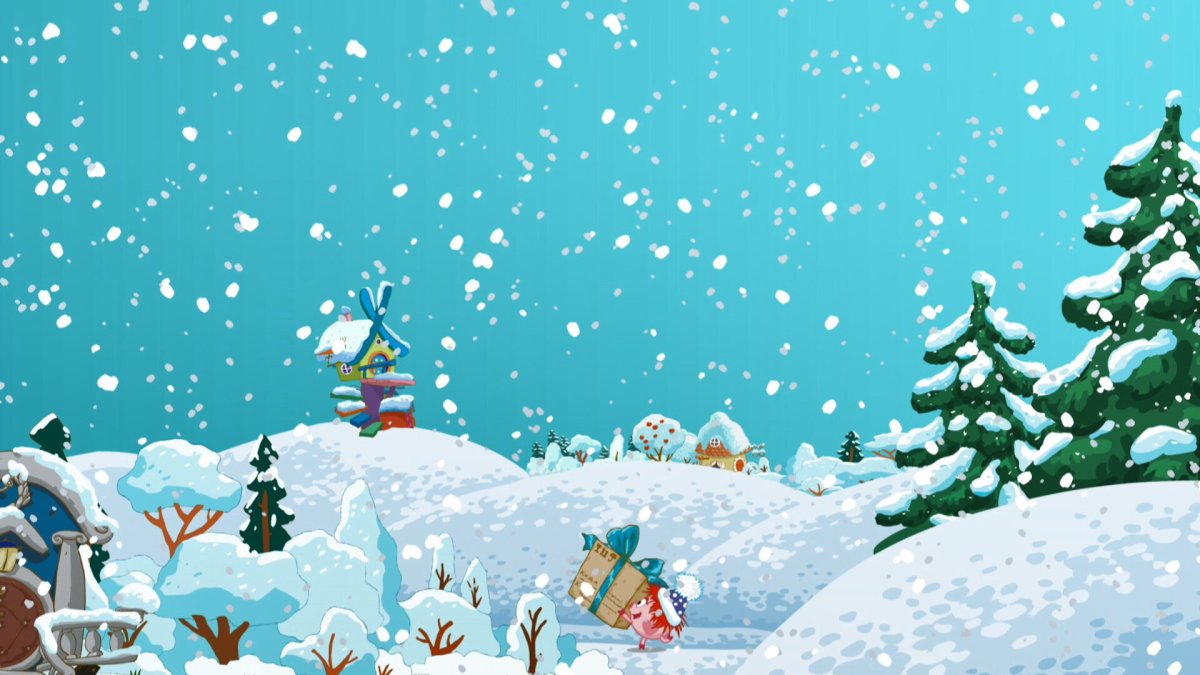 Смешарики Снежная горка