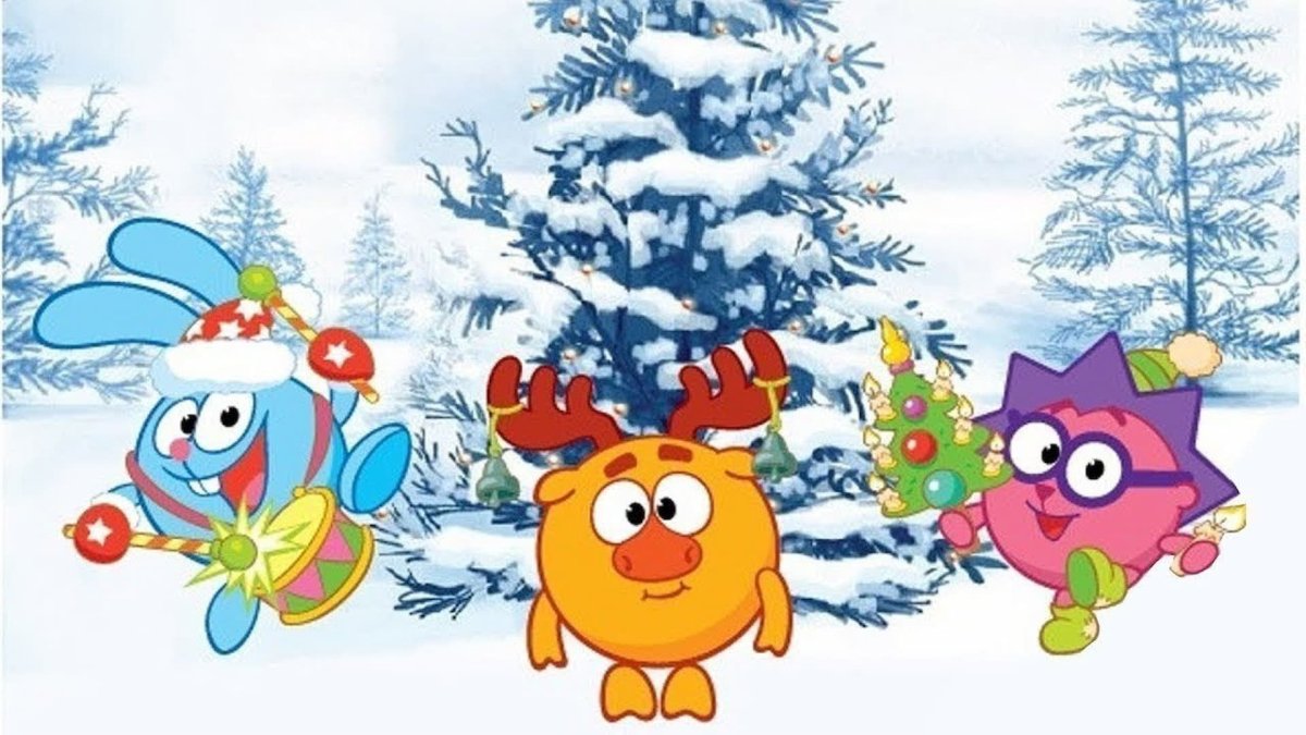 Смешарики зимой