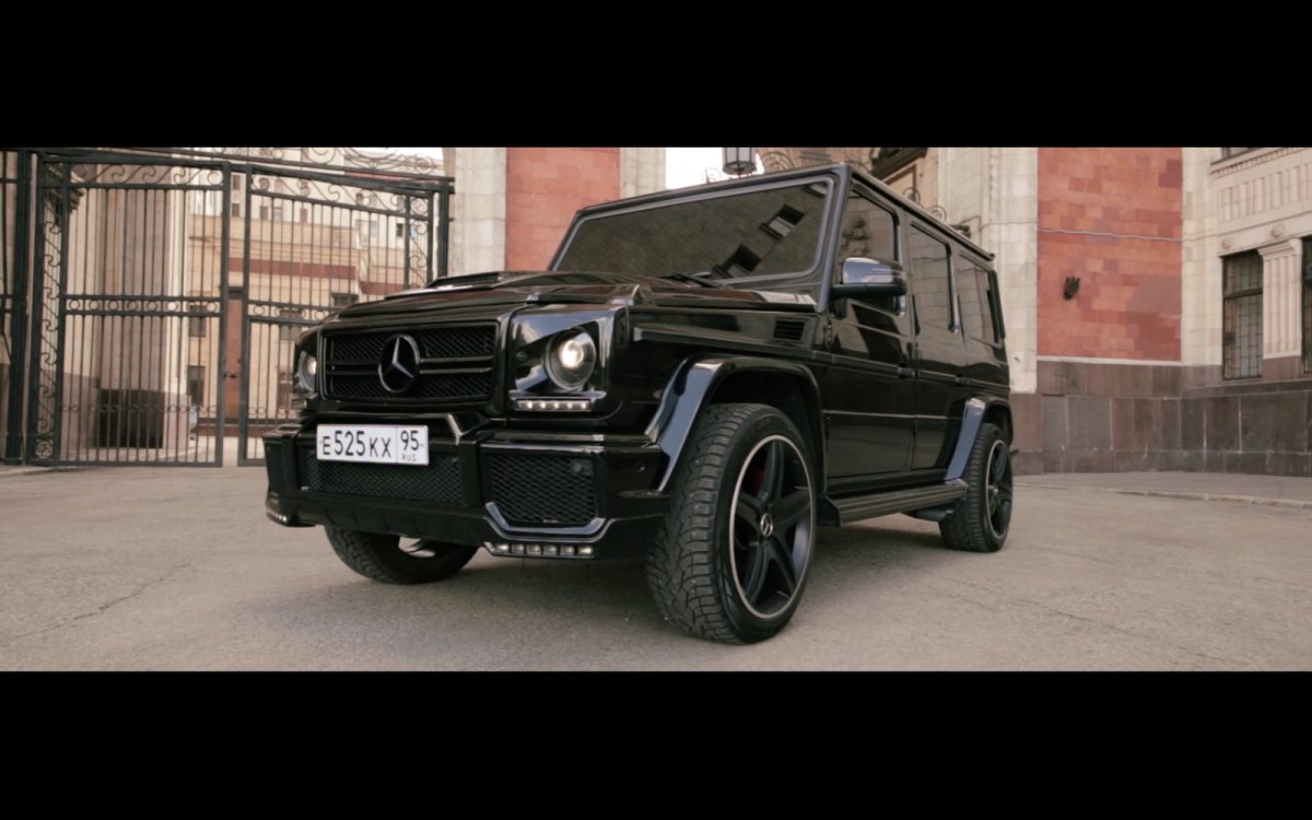 Черный Гелендваген АМГ 55 Брабус