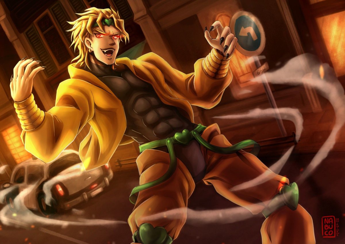 Дио Брандо с мечом