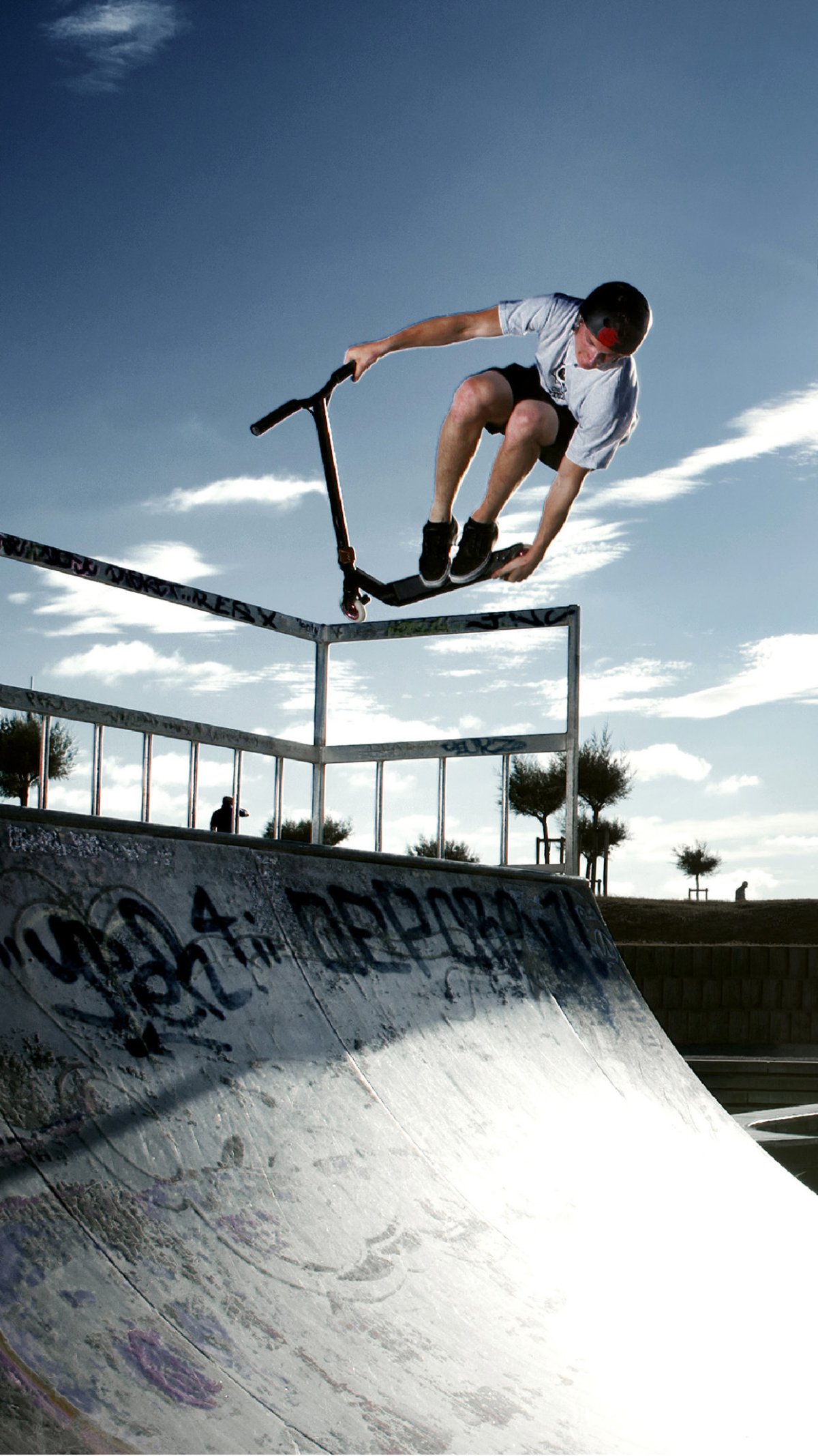 Красивые трюки на самокате