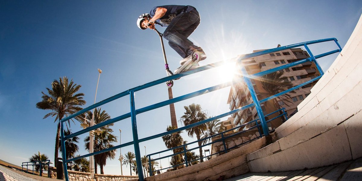 Трюки на трюковых самокатах