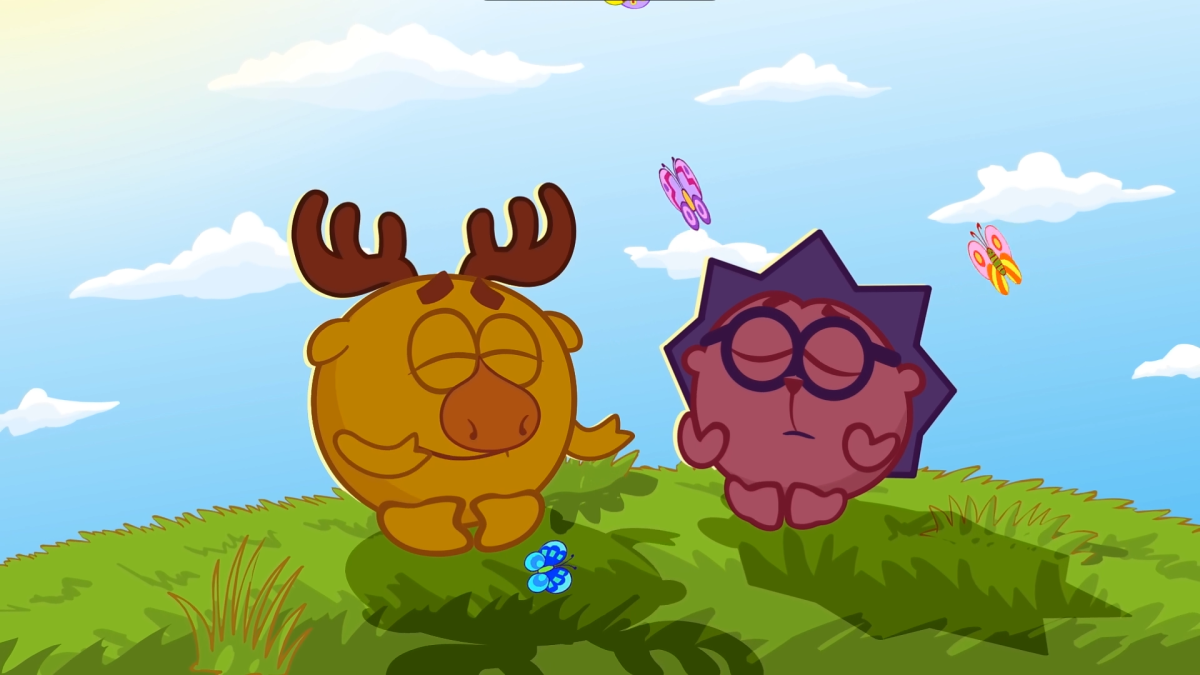 Смешарики Крош и Ежик