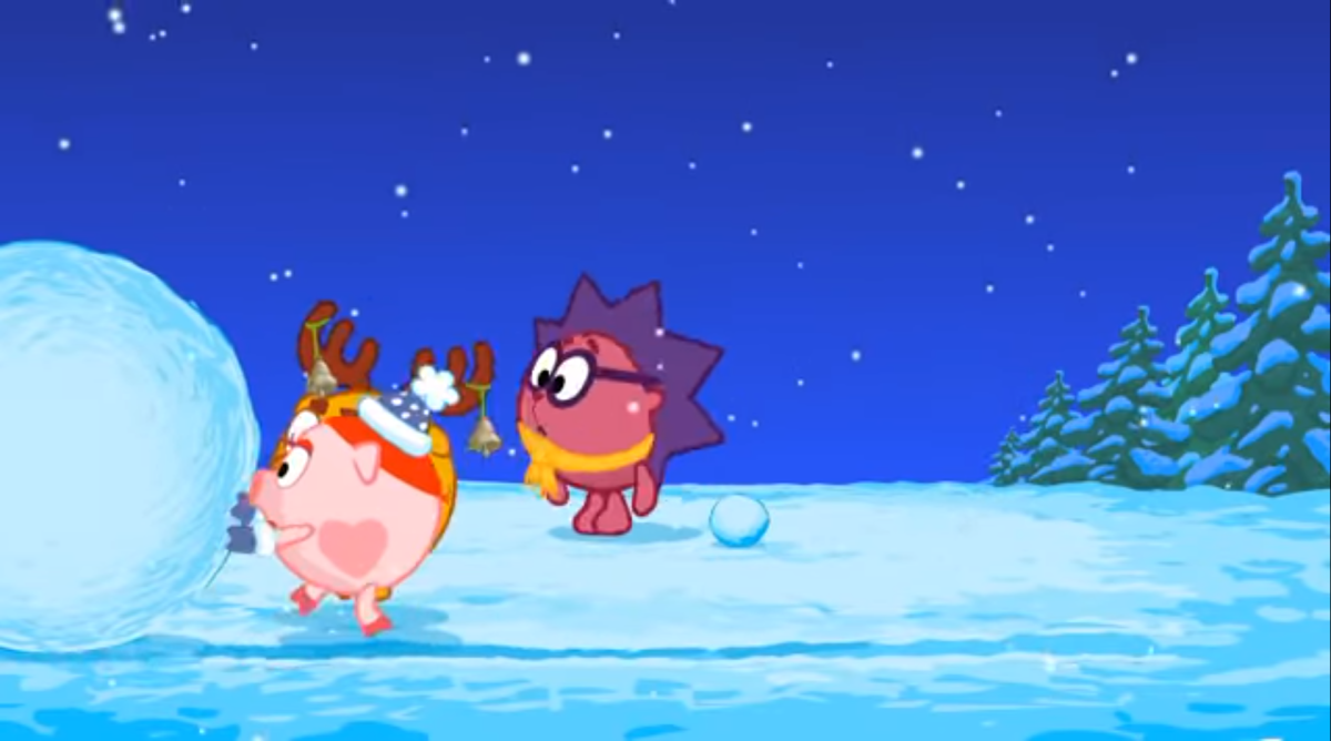 Смешарики Бараш зима