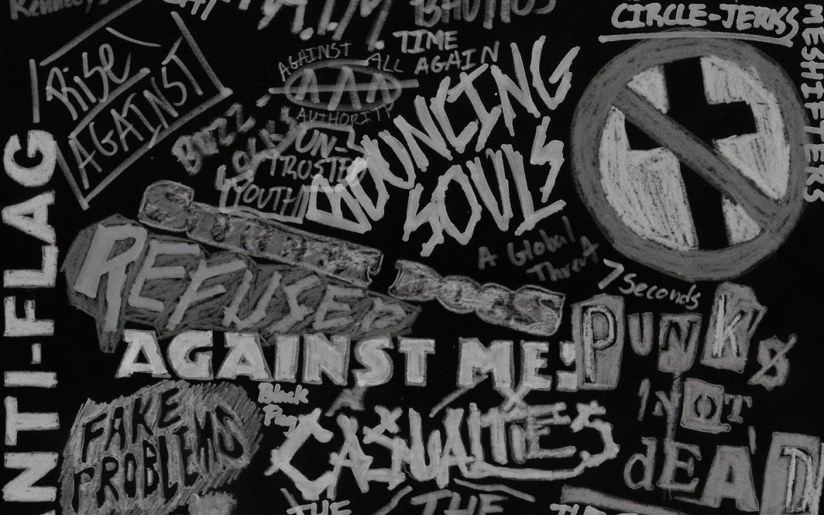 Обои в стиле панк